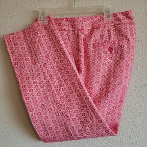 Talbots Women Petite 6P Geometric Graphic Crop Pant A2374